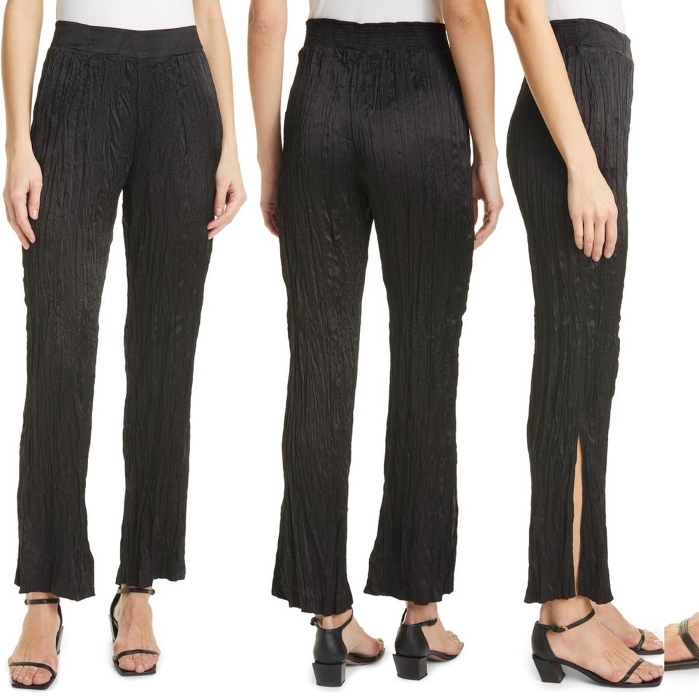 FRAME SILK BLACK PANTS NWT